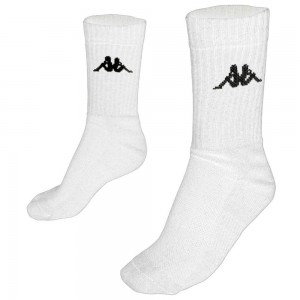 Men Kappa 4 Volley Pauap 1pack Socks White | 820437-HGR