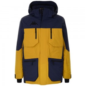 Men Kappa 5 Cento 501 Jacket Yellow | 439761-RTA