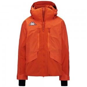 Men Kappa 6 Cento 602fw Jacket Orange | 587103-IVD