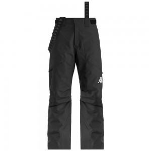 Men Kappa 6 Cento 622 Fz Pants Black | 850463-VHG