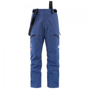 Men Kappa 6 Cento 622g Hz Us Pants Blue | 689710-ZCJ