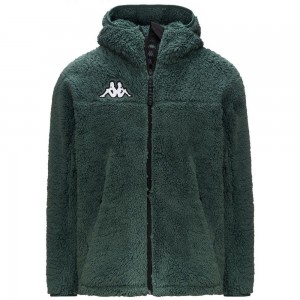 Men Kappa 6 Cento 635s Hoodie Green | 859260-CSD