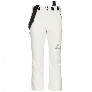 Men Kappa 6 Cento 664 Pants White | 231689-WAM