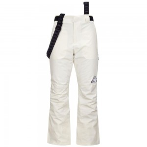 Men Kappa 6 Cento 664 Pants White | 246819-LVW