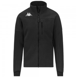 Men Kappa 6 Cento 687 Jacket Black | 745038-TEA