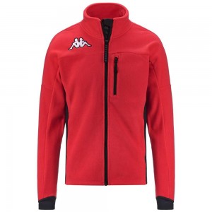 Men Kappa 6 Cento 687 Jacket Red | 128064-UAV