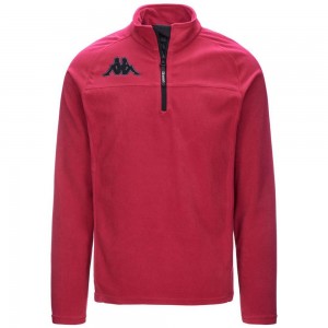 Men Kappa 6 Cento 687b Sweater Red | 425831-TWZ