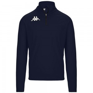 Men Kappa 6 Cento 687bk Sweater Navy | 402537-FJT