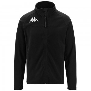 Men Kappa 6 Cento 687fz Jacket Black | 061387-NCP