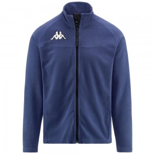 Men Kappa 6 Cento 687fz Jacket Blue | 038269-IQA