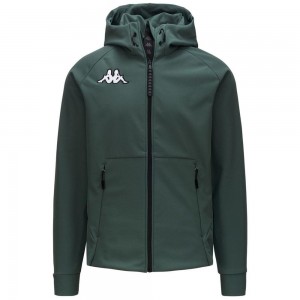 Men Kappa 6 Cento 687k Hoodie Green | 468095-RJG