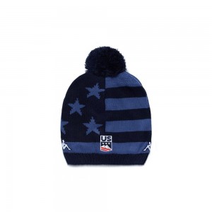 Men Kappa 6 Cento Flock3 G Us Cap Navy | 598410-SQE