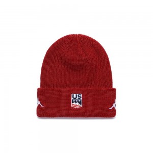 Men Kappa 6 Cento Huan Us Cap Red | 053492-QKX