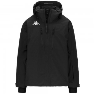 Men Kappa 8 Cento 811 Jacket Black | 021438-SUC