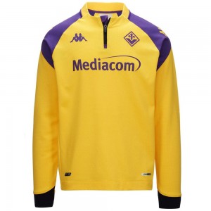 Men Kappa Ablas Pro 7 Fiorentina Sweater Yellow | 548296-QCE