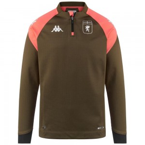 Men Kappa Ablas Pro 7 Genoa Sweater Brown | 719382-QAH