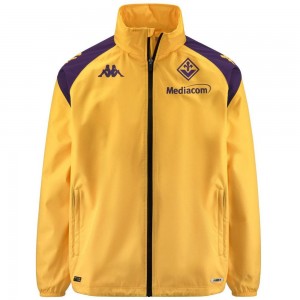 Men Kappa Adverzip Pro 7 Fiorentina Jacket Yellow | 920463-VDL