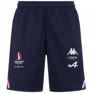 Men Kappa Ahorazip Pro 7 Orient Express Shorts Navy | 482769-BIY