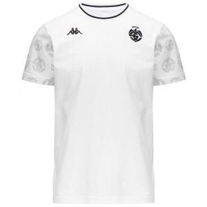 Men Kappa Amepaz Spezia T-Shirt White | 854612-WBL