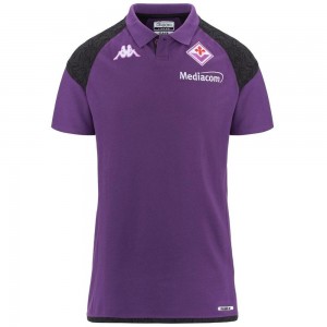 Men Kappa Angat 7 Fiorentina Polo Shirt Purple | 762914-IUZ