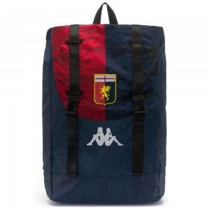 Men Kappa Arecko Genoa Backpack Navy | 190573-RIN