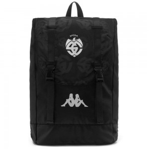 Men Kappa Arecko Spezia Backpack Black | 874609-JAT