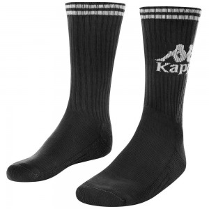 Men Kappa Authentic Aster 1pack Socks Black | 317854-ZRL