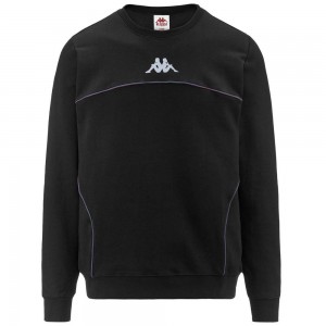 Men Kappa Authentic Dpg Baks Sweater Black | 546982-BPR