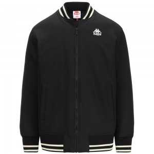 Men Kappa Authentic Gomin Jacket Black | 087493-JQK