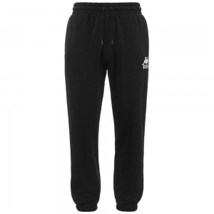 Men Kappa Authentic Gothenburg 2 Pants Black | 165284-JMQ