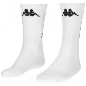 Men Kappa Authentic Kaos 1pack Kff Socks White | 610724-KNI