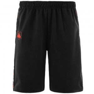 Men Kappa Authentic Livio Shorts Black | 890265-JWX