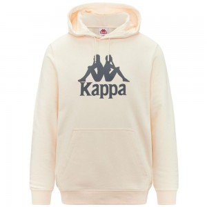 Men Kappa Authentic Malmo 2 Hoodie Beige | 601839-XQI