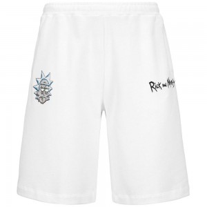 Men Kappa Authentic Marcel Warner Bros Shorts White | 835642-KJE