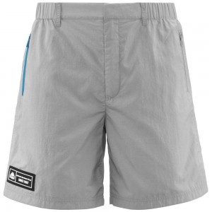 Men Kappa Authentic Tech Zest Shorts Grey | 815397-XIZ