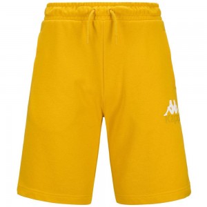 Men Kappa Authentic Uppsala 2 Shorts Yellow | 193756-ATE