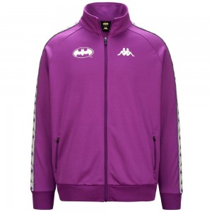 Men Kappa Authentic Zed Warner Bros Jacket Purple | 640725-KFH