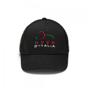 Men Kappa Bapov Open Italia Cap Black | 170965-FKA