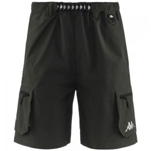 Men Kappa Bortis Shorts Green | 375498-UWP