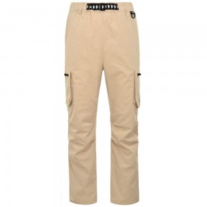 Men Kappa Bringoos Pants Beige | 128397-KEV