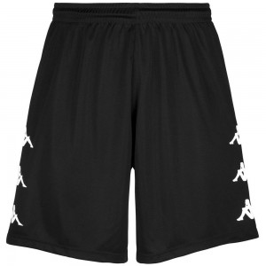 Men Kappa Dorgo Shorts Black | 143756-YUF