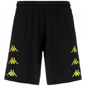 Men Kappa Dorgolip Shorts Black | 924713-UPT