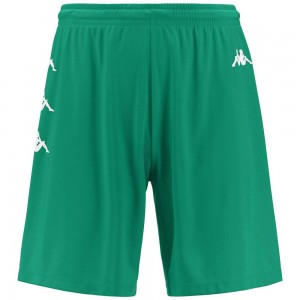 Men Kappa Dutup Shorts Green | 934768-BHZ