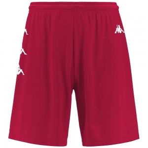 Men Kappa Dutup Shorts Red | 281690-FMT