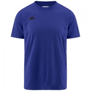 Men Kappa Eocene T-Shirt Blue | 530192-OAS