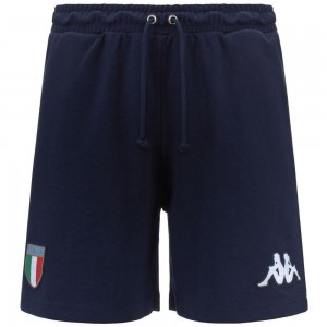 Men Kappa Eroi Short Italia Shorts Navy | 096712-TFE