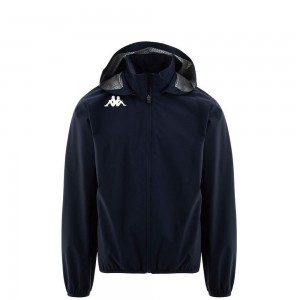 Men Kappa Frainy Jacket Navy | 325681-YEX