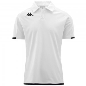 Men Kappa Kombat Abiacy Jersey White | 409287-CGX