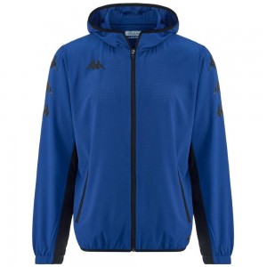 Men Kappa Kombat Data Jacket Blue | 520916-PRO