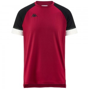 Men Kappa Kombat Dinasty Jersey Red | 921534-YGF